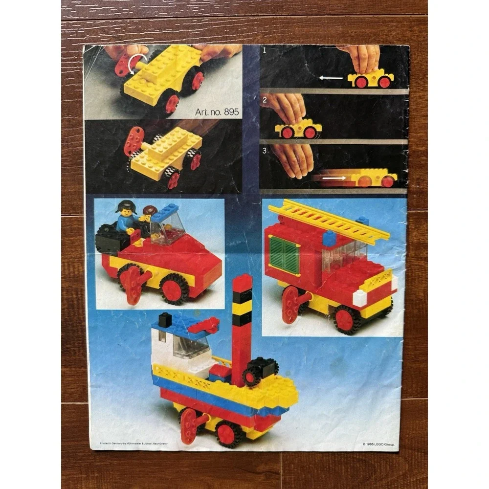 LEGO 540-1 Basic Building‎ Set Instructions Manual 1985 With Bricks READ